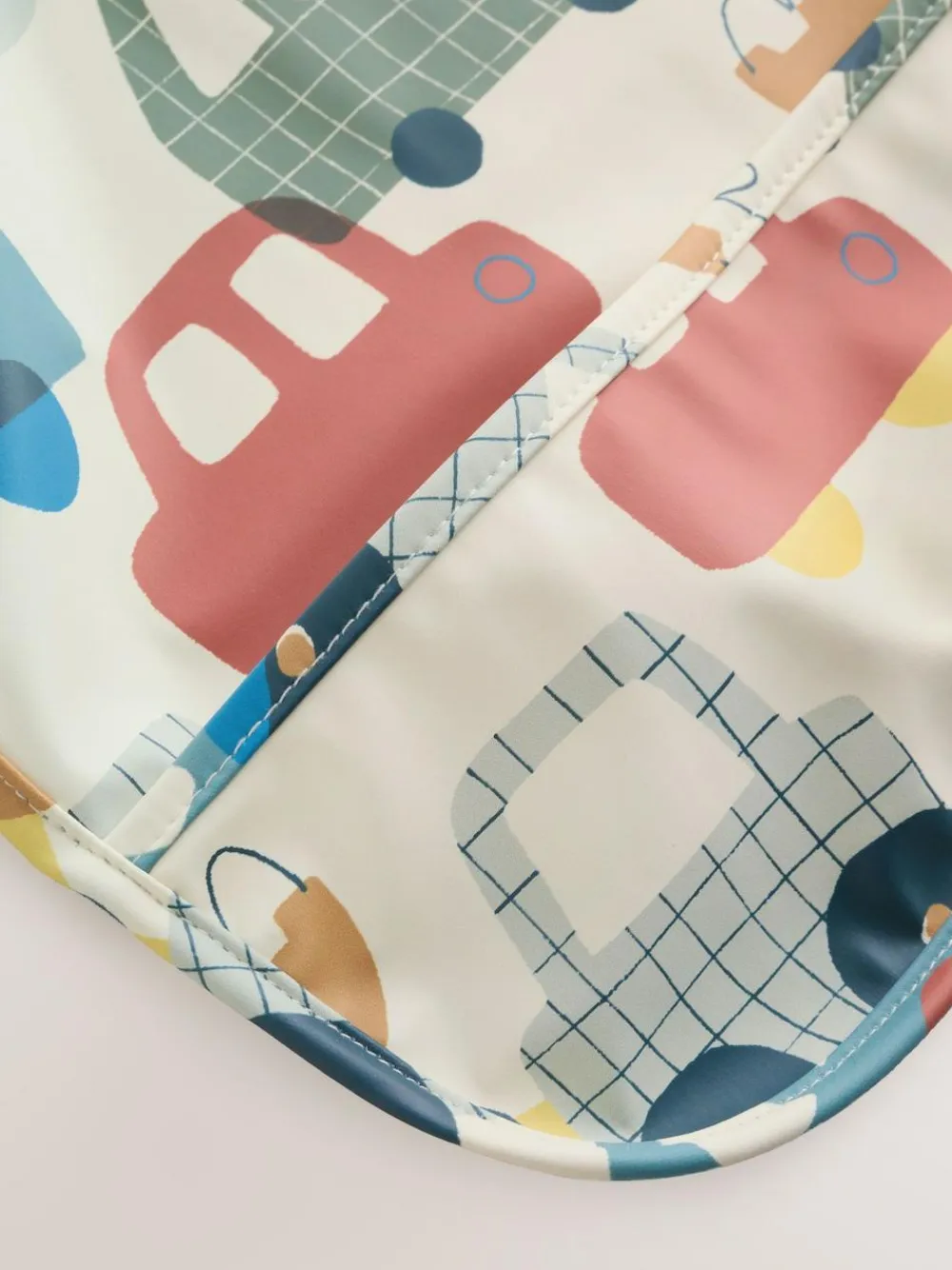 Sale Next Blue/Red Transport Weaning And Feeding Sleeved Bib