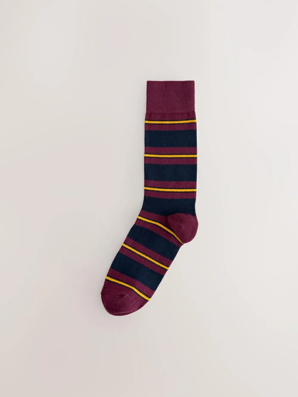 Next Blue/Red/Brown Striped Pattern Socks 8 Pack^ Socks|Socks