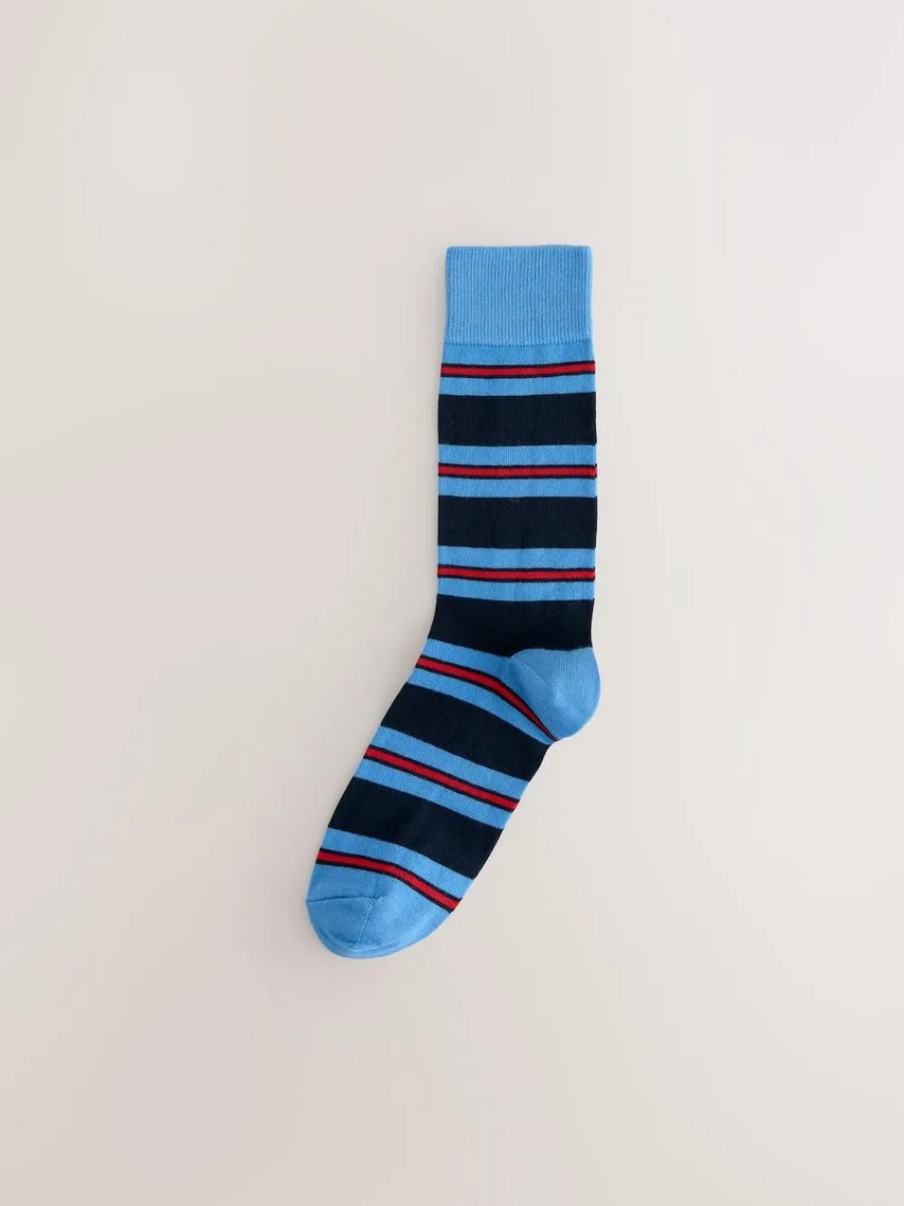 Next Blue/Red/Brown Striped Pattern Socks 8 Pack^ Socks|Socks