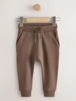 Online Next Blue/Rust Orange/ Khaki Green Skinny Fit Joggers 5 Pack (3mths-7yrs)