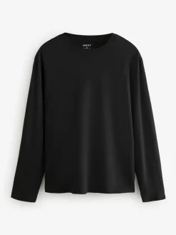 Sale Next Regular Fit Regular Fit Long Sleeve 100% Cotton T-Shirts 5 Pack Blues/Grey/Neutrals