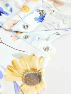 Next Blue/White Floral Baby Frill T-Shirt and Shorts Set 6 Piece (0mths-2yrs)^ Shorts|Tops