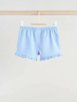 Next Blue/White Floral Baby Frill T-Shirt and Shorts Set 6 Piece (0mths-2yrs)^ Shorts|Tops