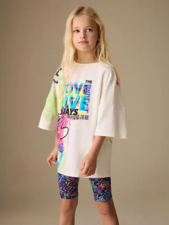 Next T-Shirt and Cycle Shorts Set (3-16yrs)^ Sets & Coords|Shorts & Skirts