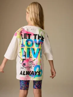 Next T-Shirt and Cycle Shorts Set (3-16yrs)^ Sets & Coords|Shorts & Skirts