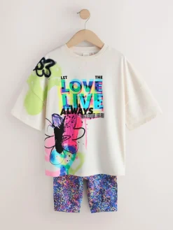 Next T-Shirt and Cycle Shorts Set (3-16yrs)^ Sets & Coords|Shorts & Skirts