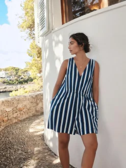Discount Next Blue/White Jersey Summer Playsuit
