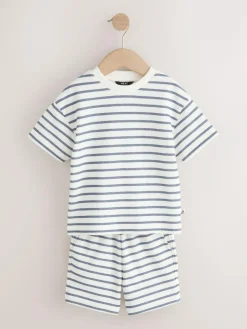 Next Short Sleeve T-Shirt and Shorts Set 2 Pack (3mths-7yrs)^BOY Sets & Co-Ords|Sets & Co-Ords