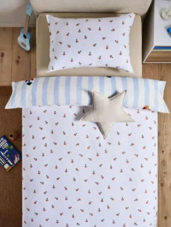 Next Blue/White Tufted Rocket Duvet Cover and Pillowcase Set