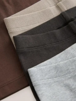 Next Blue/White/Brown Short Sleeve Top and Leggings Set 3 Pack (3mths-7yrs)^BOY Tops|Sets & Co-Ords