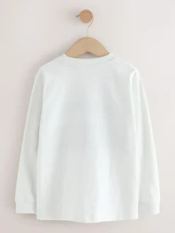 Next Long Sleeve Colourblock T-Shirts 3 Pack (3-16yrs)^BOY Tops|T-Shirts