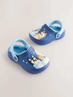 Next Bluey Navy Lined Slipper Clogs^BOY Nightwear