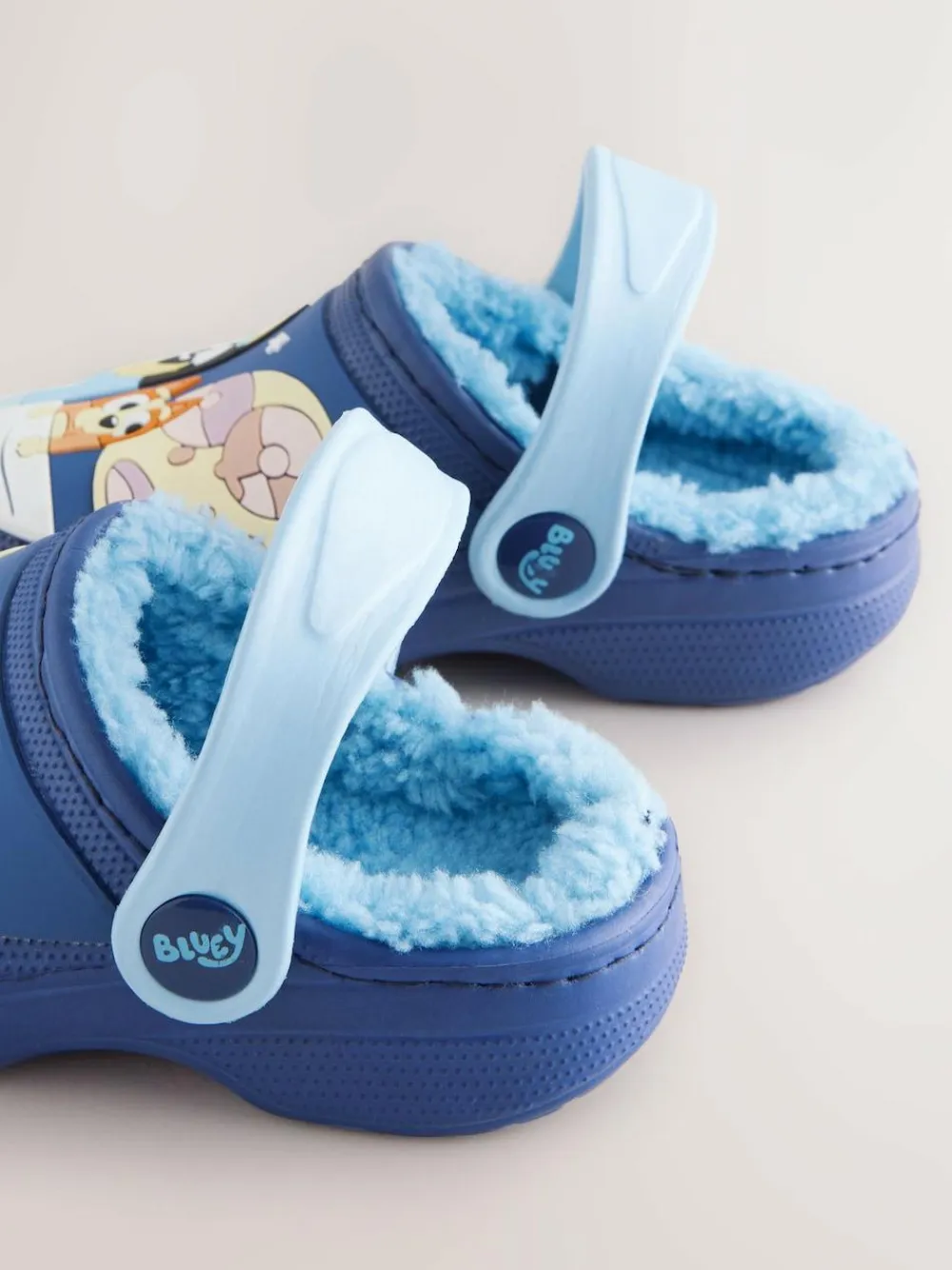 Next Bluey Navy Lined Slipper Clogs^BOY Nightwear