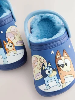 Next Bluey Navy Lined Slipper Clogs^BOY Nightwear
