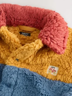 Next Borg Fleece Shacket (3mths-7yrs)^BOY Baby Winter Clothing|Sweatshirts & Hoodies