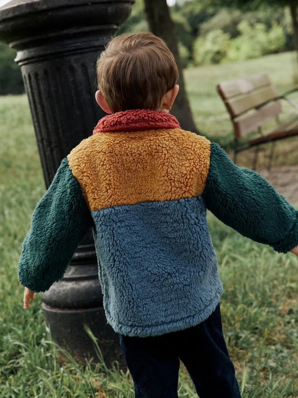 Next Borg Fleece Shacket (3mths-7yrs)^BOY Baby Winter Clothing|Sweatshirts & Hoodies