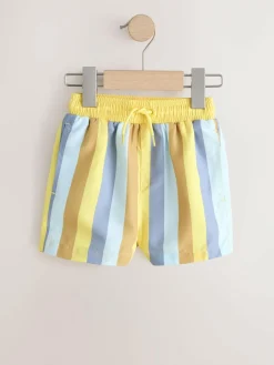 Clearance Next Blue/Yellow Swim Shorts 2 Pack (3mths-7yrs)
