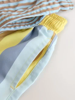 Clearance Next Blue/Yellow Swim Shorts 2 Pack (3mths-7yrs)