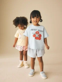 Outlet Next Blue/Yellow Top & Shorts Set 2 Pack (3mths-7yrs)