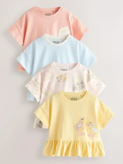Next Blue/Yellow T-Shirts 4 Pack (3mths-7yrs)^ Tops|Tops