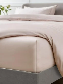 Next Blush Pink Collection Luxe 400 Thread Count Egyptian Extra Deep Fitted Cotton Sateen Sheet^ Bedsheets & Pillow Cases