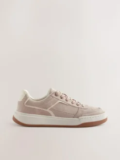 Discount Next Blush Pink Forever Comfort® Panelled Retro Lace-Up Trainers
