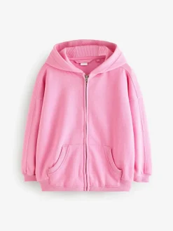 Online Next Blush Pink Zip Through Hoodie (3-16yrs)