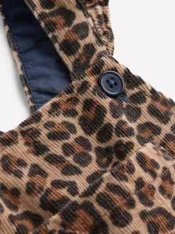 Boden Animal Leopard Frill Dungarees^ Rompers & Overalls|Jumpsuits & Playsuits