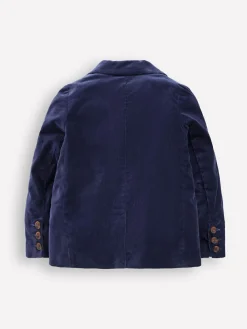 Online Boden Blue Classic Velvet Blazer