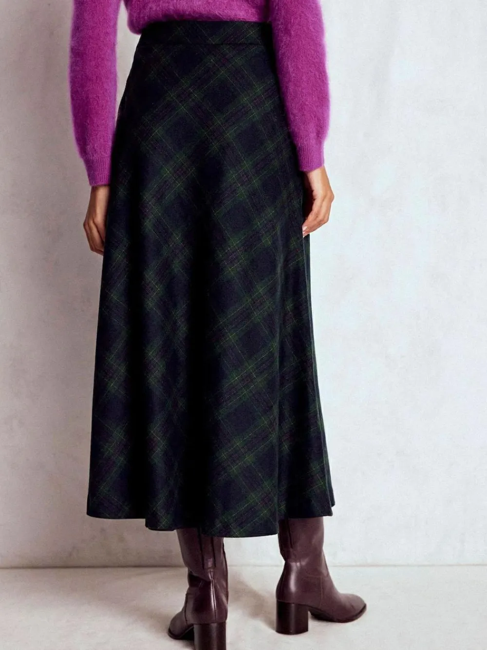 Best Boden Blue Hayley Wool Midi Skirt