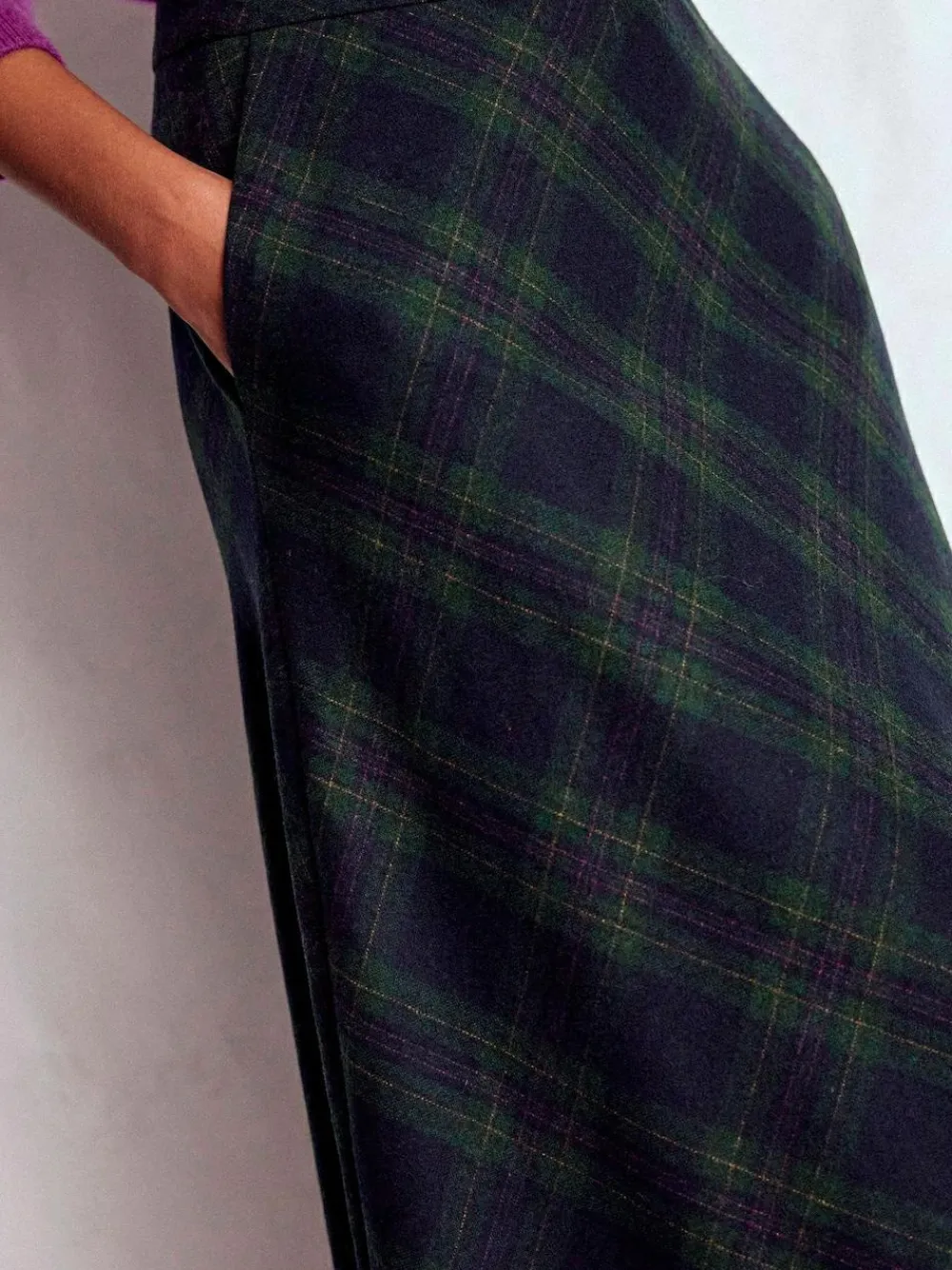 Best Boden Blue Hayley Wool Midi Skirt