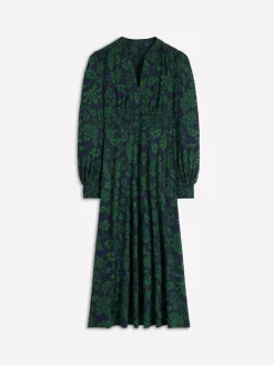 Clearance Boden Blue Ivy Smocked Midi Dress