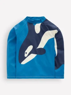 Boden Blue Sun Safe Fun Rash Vest^ Swimwear