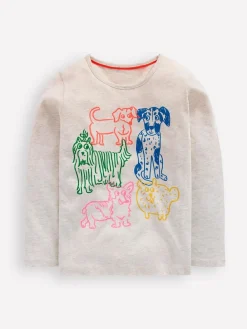 Boden Cream Long Sleeve Riso T-Shirt^ T-Shirts