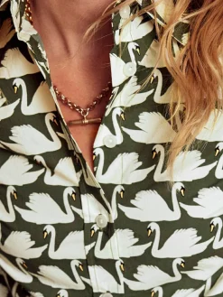 Sale Boden Sienna Cotton Shirt Green