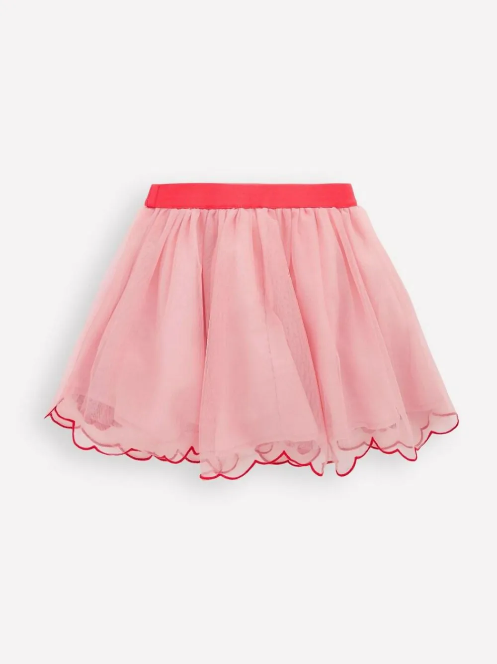 Discount Boden Pink Cherry Appliqué Tulle Skirt