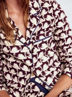 Boden Brushed Cotton Pyjama Shirt^Women Pyjamas