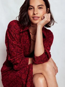 Outlet Boden Clara Cord Midi Dress Red