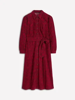 Outlet Boden Clara Cord Midi Dress Red