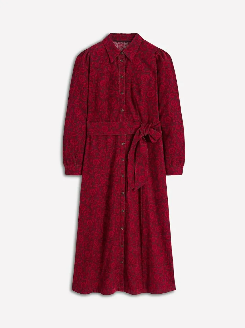 Outlet Boden Clara Cord Midi Dress Red