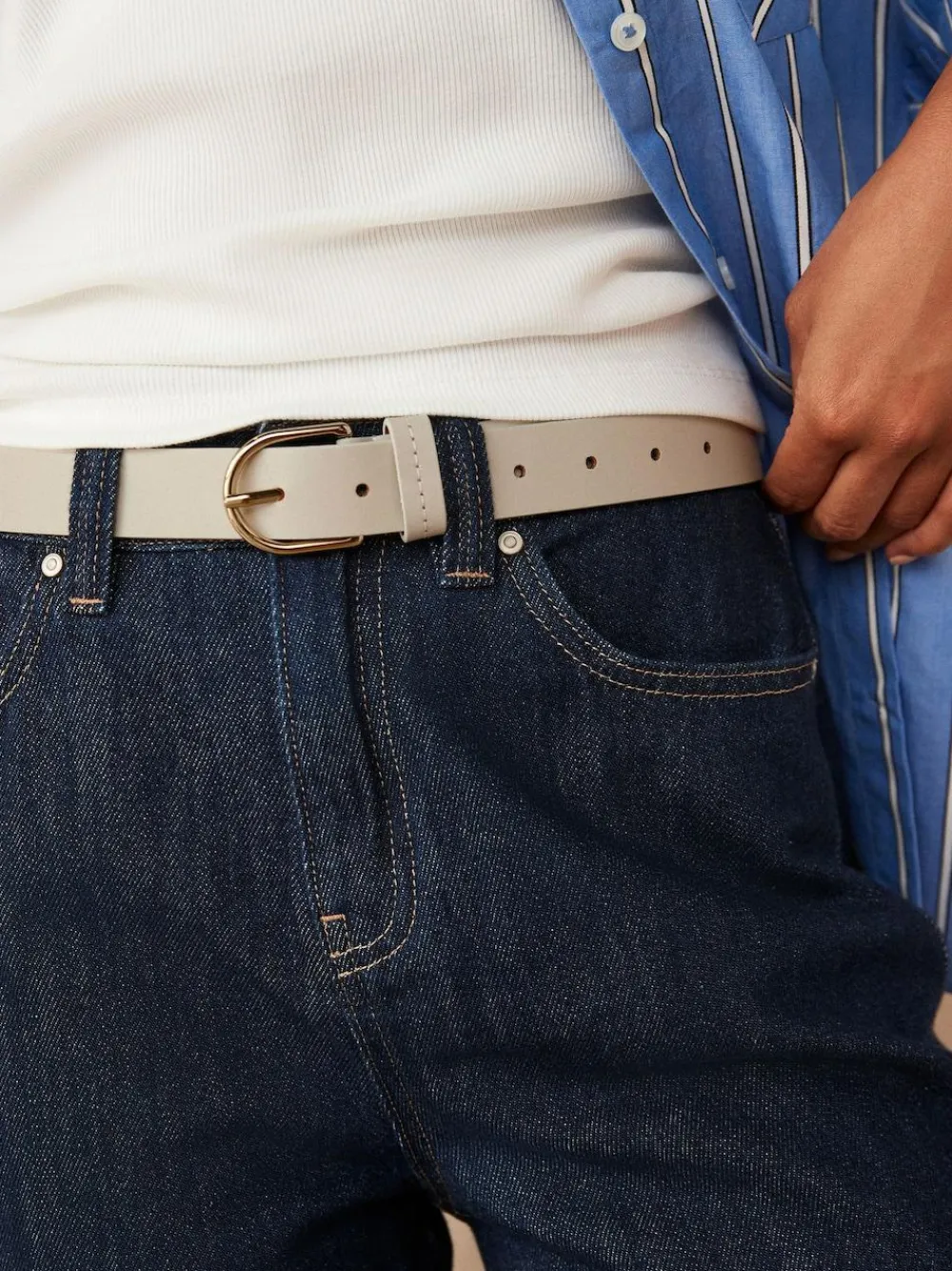 Next Bone Regular Leather Belt^Women Belts