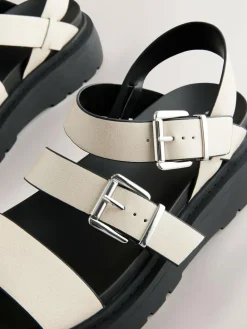 Next Standard/Wide Fit Chunky Buckled Sandals^Women Wide Fit & Extra Wide Fit
