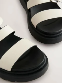 Next Standard/Wide Fit Chunky Buckled Sandals^Women Wide Fit & Extra Wide Fit