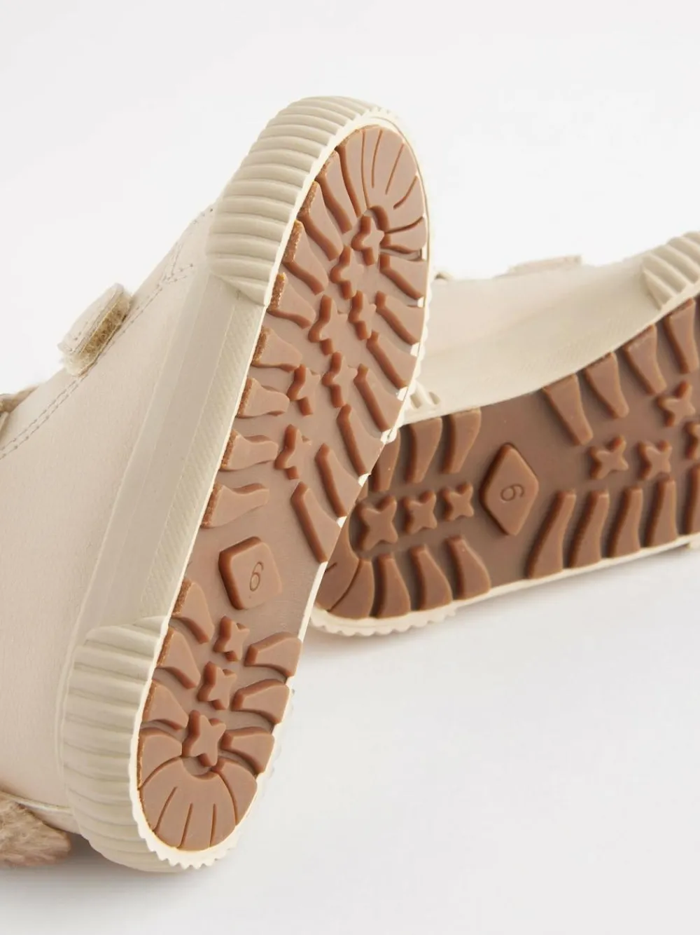 Next Bone White Bunny Standard Fit (F) Touch Fasten Strap High Top Trainers^ Sneakers|Sneakers