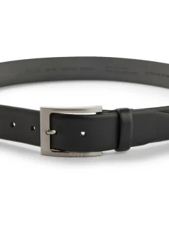 Outlet BOSS Black Barnabie Leather Belt
