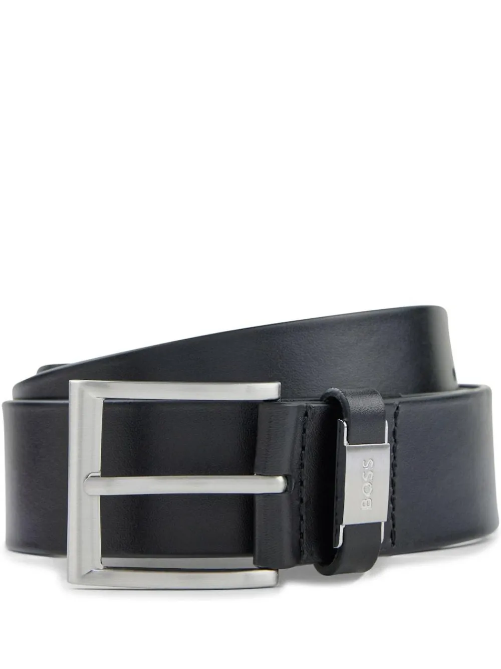 BOSS Brushed Metal Leather Belt^ Belts & Braces