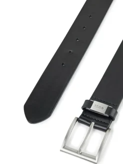 BOSS Brushed Metal Leather Belt^ Belts & Braces