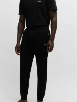 Outlet BOSS Black Chrome Stretch Cotton Tracksuit Bottoms