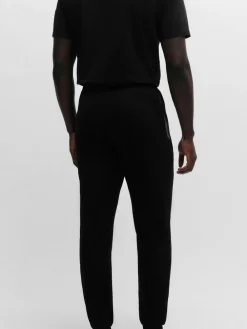 Outlet BOSS Black Chrome Stretch Cotton Tracksuit Bottoms