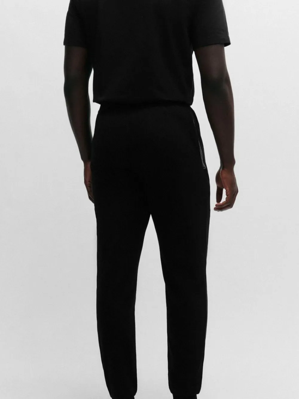 Outlet BOSS Black Chrome Stretch Cotton Tracksuit Bottoms
